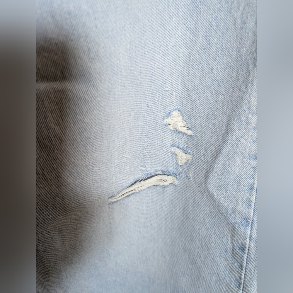 Free People Levi's XL Straight Karmas Coming Baggy Jeans Light Distressed NWT 28 - Picture 10 of 12